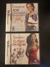 Imagine Ice Champions (Nintendo DS, 2009) + Imagine Fashion Designer CIB