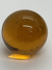 Vintage Amber Glass Marble 23.5mm