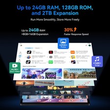 TABWEE T90 Android 16 Tablet 11 Inch 24GB RAM 128GB ROM 8000mAh GPS AI WiFi 5