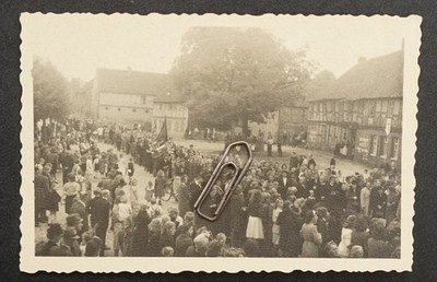 Foto Messe Kirche Umzug Eisleben Mögglingen Marktplatz Fachwerkhaus Gebäude Bild