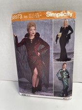 Simplicity Sewing Pattern S8973 Size U.S. 14-22 Costume Dress Cosplay Goth