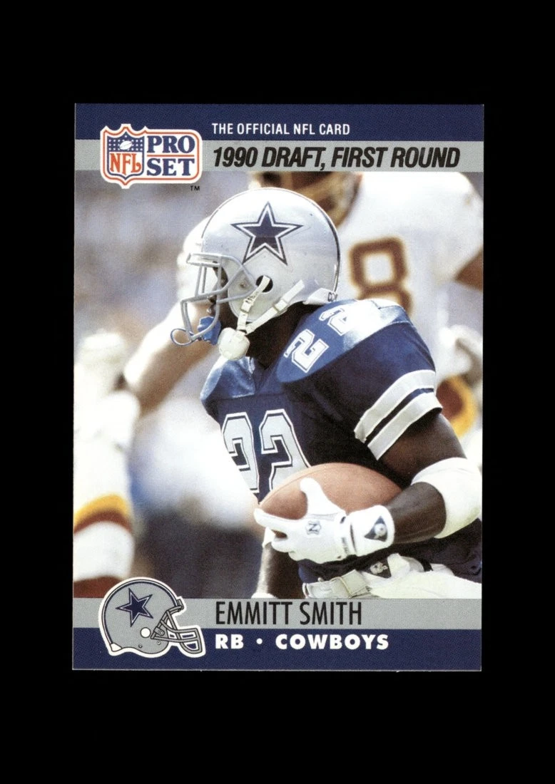 Emmitt Smith Dallas Cowboys Football Pro Set Sports Trading Cards