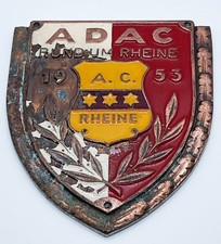 Plakette ADAC 1953 Rund um Rheine A.C. Automobilia Sammler Emblem Abzeichen alt