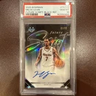 Milos Uzan - 2025 Bowman Chrome University Future Scripts Auto Black 1/10 PSA 10