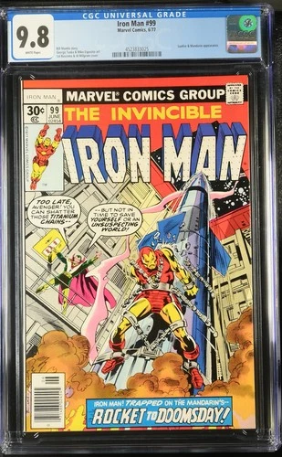 IRON MAN #99 CGC 9.8 WHITE PAGES HIGHEST GRADED CGC #4523833025