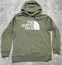 The North Face Hoodie Men's L Green Half Dome Logo Outdoor Hooded Army 2020 EUC