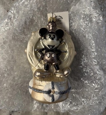 Christopher Radko Disney Steamboat Willie Mickey Ornament #1455/1928 LE
