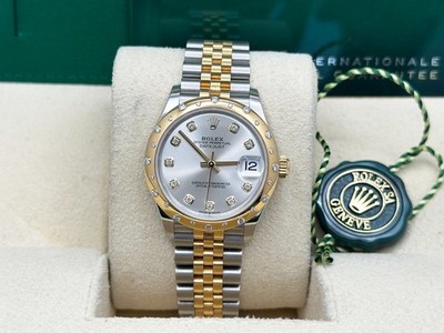 ROLEX Midsize Datejust 278343RBR 31mm 18K Yellow Gold Steel BOX PAPER 2022