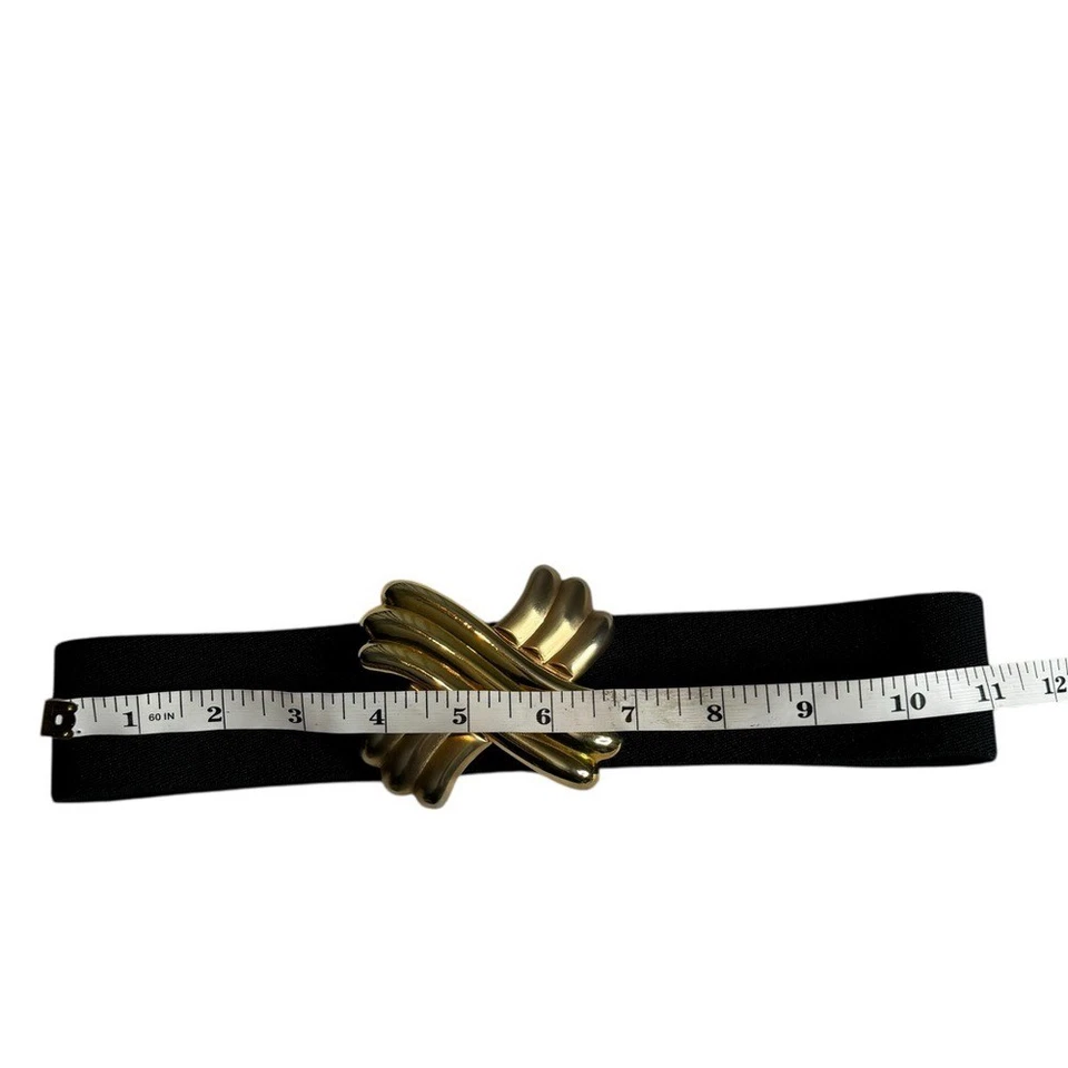 Cinturón vintage Day Lor tono dorado negro para mujer talla única de colección Foto 4 de 4