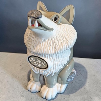 The Wolf Cookie Jar 1998 Fun-Damental Howling Battery Operated