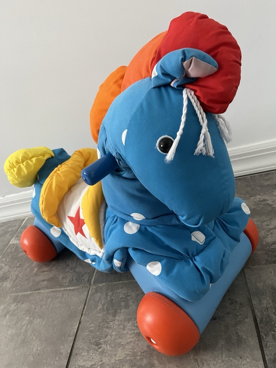 1992 Little Tikes Ride On Pony Horse Wheels Washable Removable