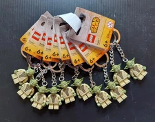 Lot Of 10 Lego Disney Star Wars Yoda Minifigure Key Chain New