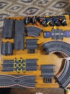 SCX Compact Slot Car Racing 1/43 Terminal Power 4 Remote Control 45 Pcs Untestd