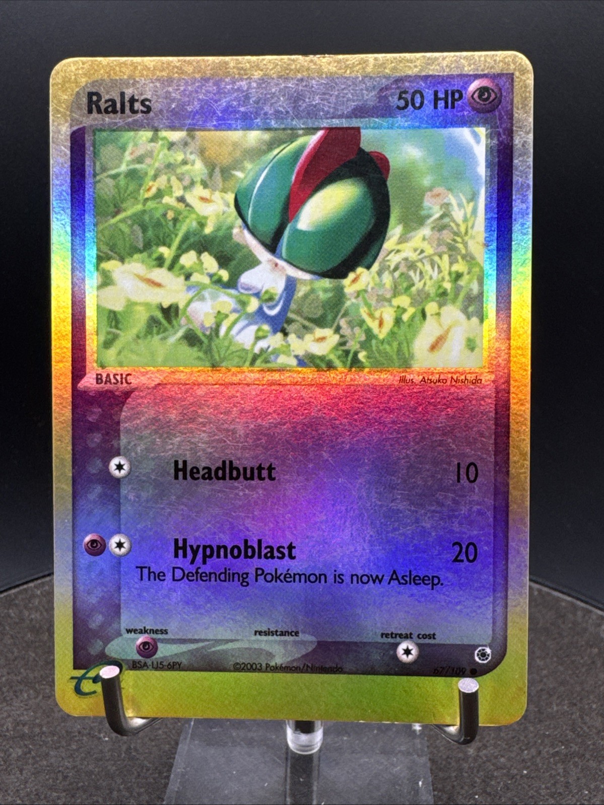 Pokemon Card - Ralts Ruby and Sapphire 67/109 Reverse Holo