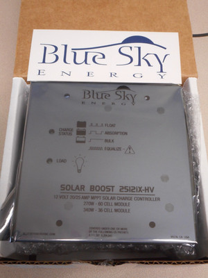 Blue Sky Energy Solar Boost 2512iX MPPT Charge Controller 12V 25A With Mount Box