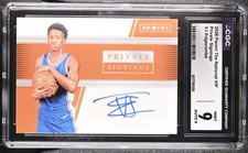VJ EDGECOMBE RC 2026 PANINI NATIONAL VIP PRIVATE SIGNINGS ROOKIE AUTO CGC 9-9