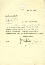 JOSE FERRER - DOCUMENT SIGNED 05/10/1949