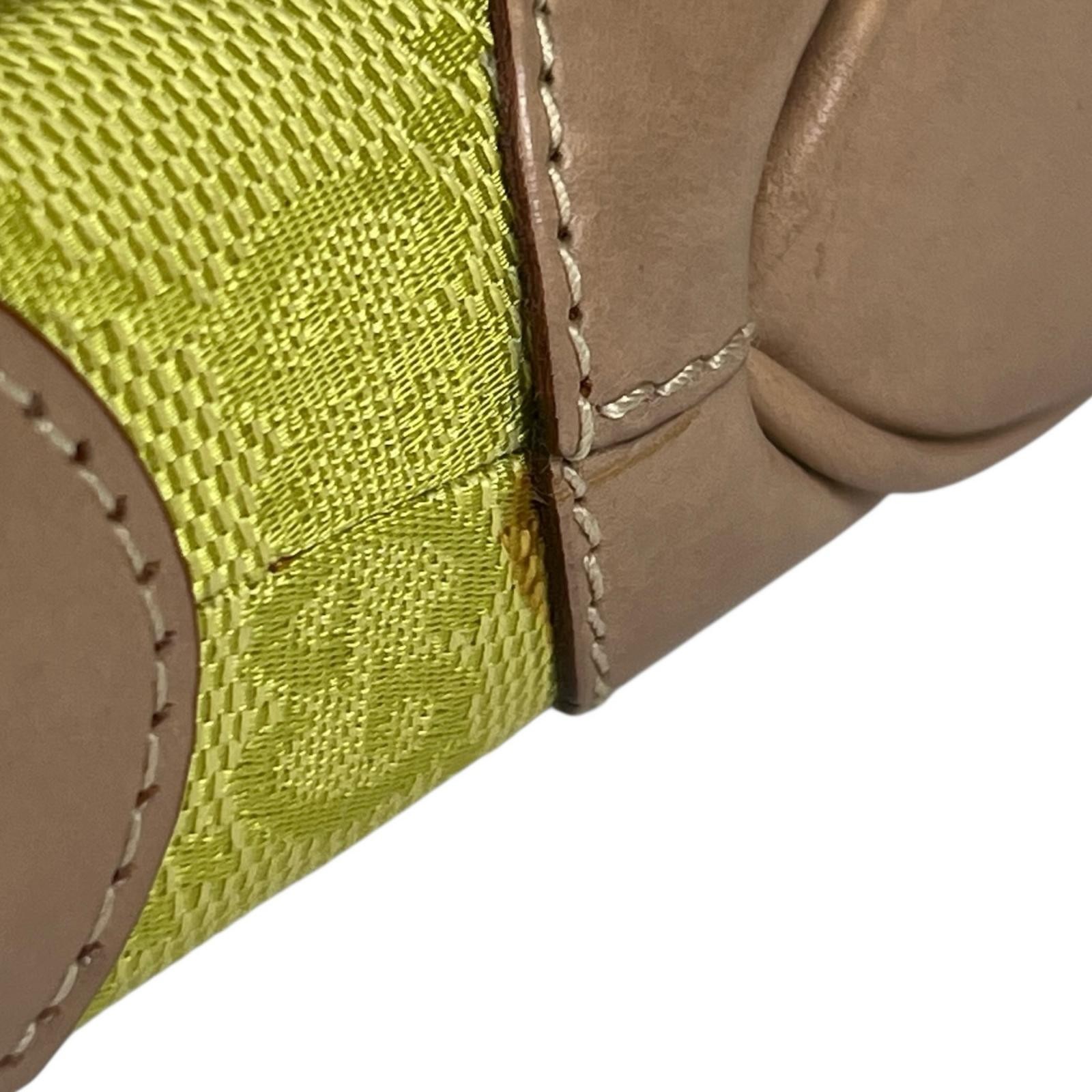 Gucci Jackie 001-3824 Shoulder Bag GG Canvas Lemon Yellow Women's Japan thumbnail 14