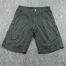 Kuhl Shorts Mens 32x12 Gray Renegade Hiking Outdoor Casual Walking *FLAWS