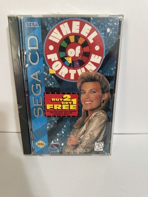 Wheel of Fortune (Sega CD, 1994) Factory Sealed (broken Seal) CIB