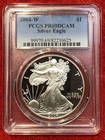 2004-W $1 American Silver Eagle PCGS PR69DCAM