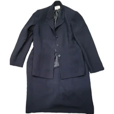 Le Suit Women Blaser And Skirt Size 14 Color Navy Blue