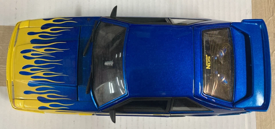 1/18 GMP 1987 Ford Mustang LX Fox Body Street Heat Blue - Image 2 of 4