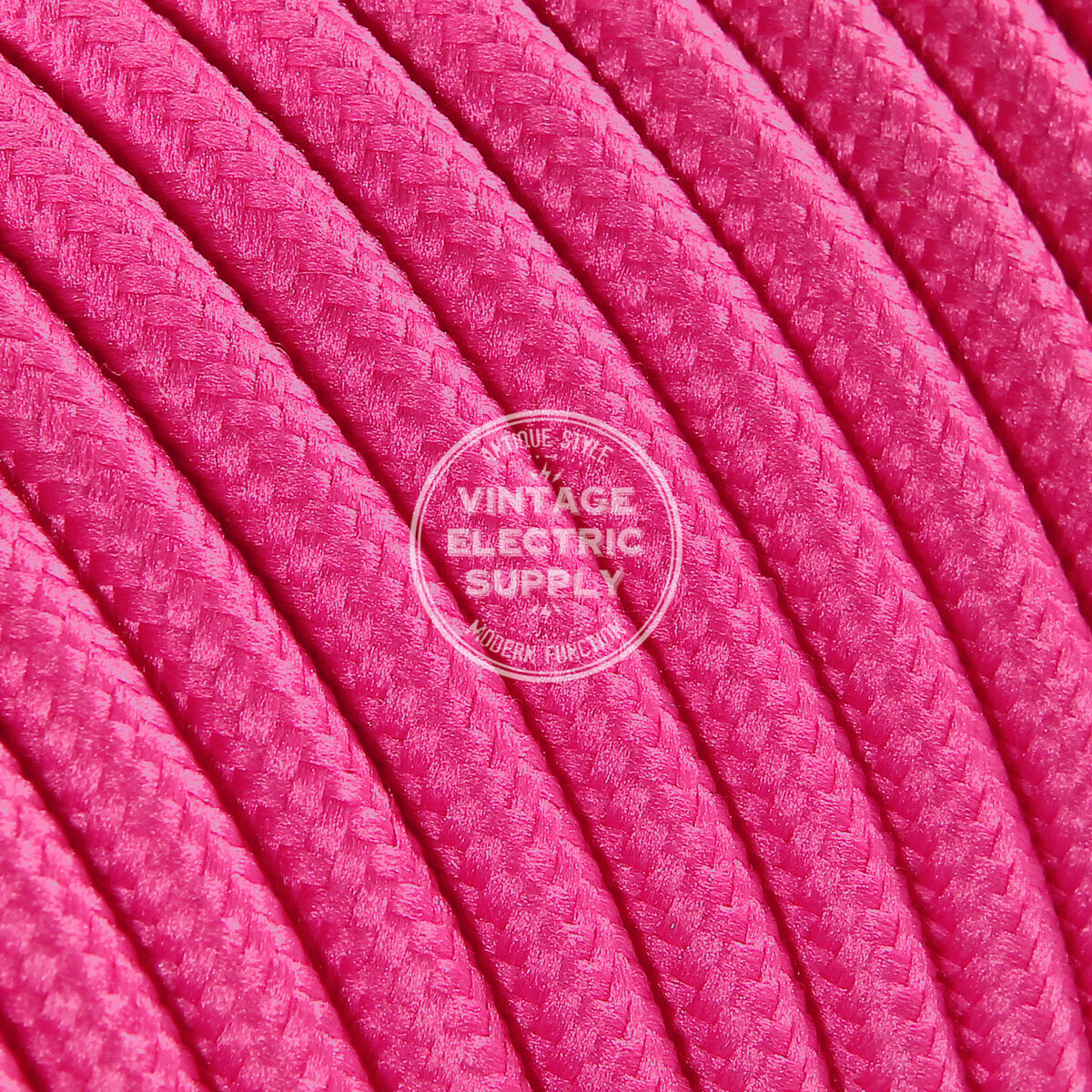 Fixed price for sale Pink Round Cloth Covered Electrical Milwaukee Mall Fabric Rayon - Wire Braided
