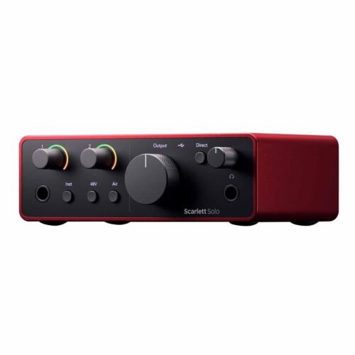 Focusrite Scarlett Solo Studio 4th Gen USB Audio Interface Recording Bundle Pack - Picture 3 of 12