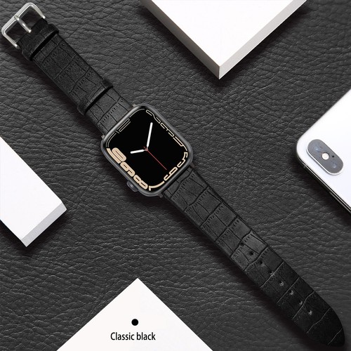 Genuine Leather Band For Apple Watch Series 38/40/41/42/44/45mm iWatch Strap - Zdjęcie 13 z 19