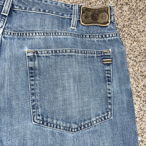 Eddie Bauer Jeans Mens 38x30 (37 X 29) Straight Fit Medium Washed Denim - Picture 14 of 15