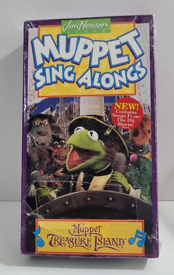 Jim Henson Muppet Sing Alongs Muppet Treasure Island VHS Sealed New 
