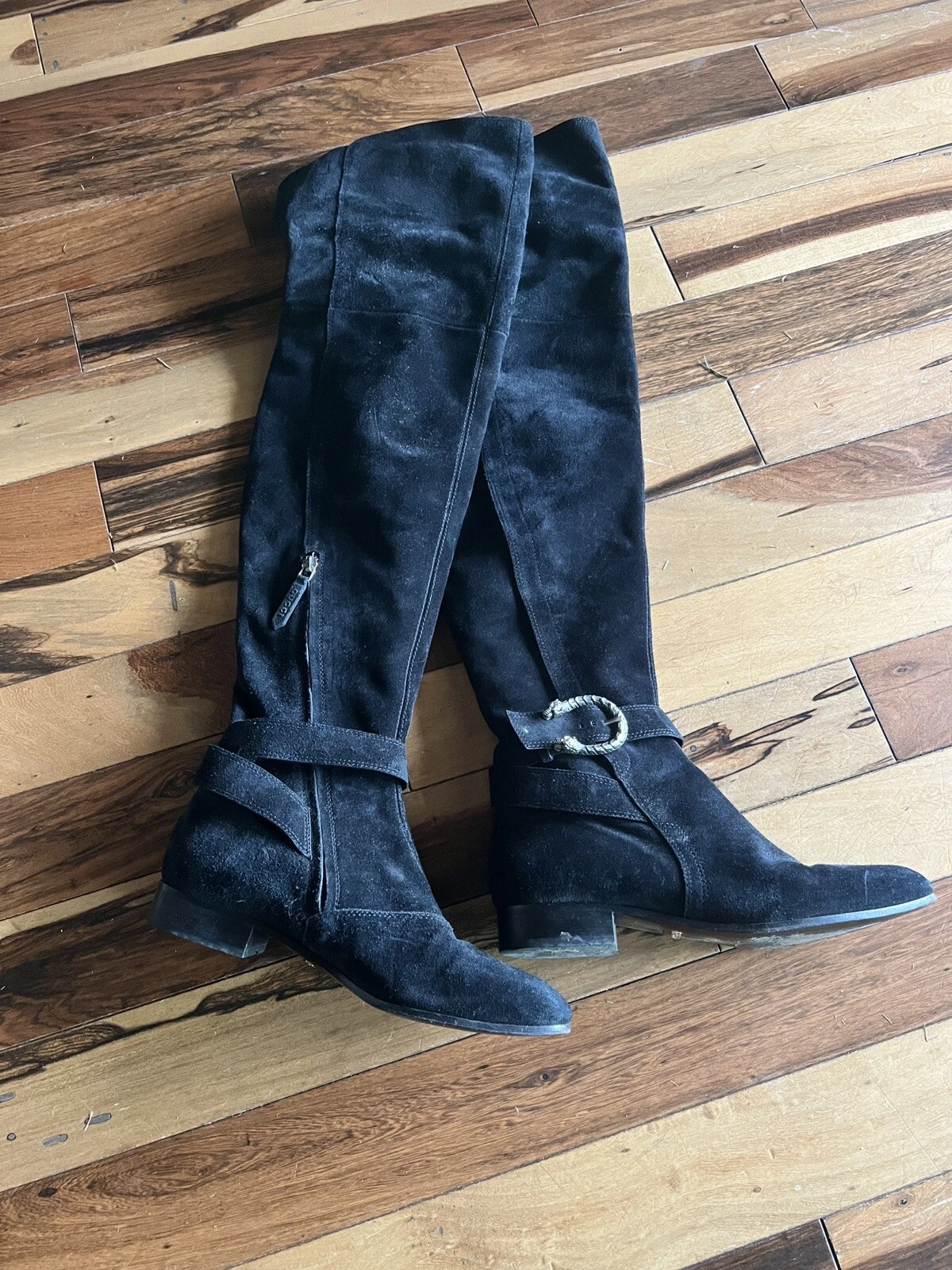 Bottes noires Gucci au dessus du genou 6,5 EU 37