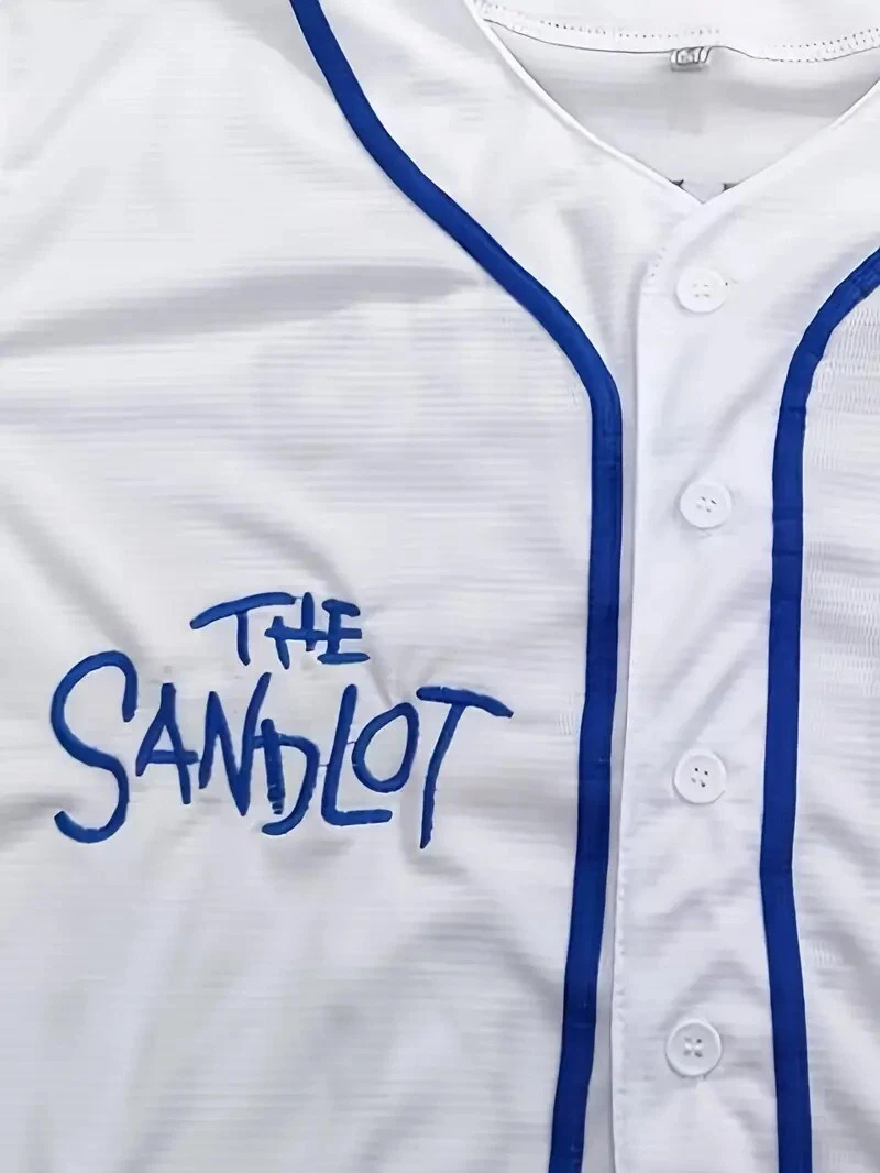 Sandlot Baseball Jersey Squints #5 White Stitched