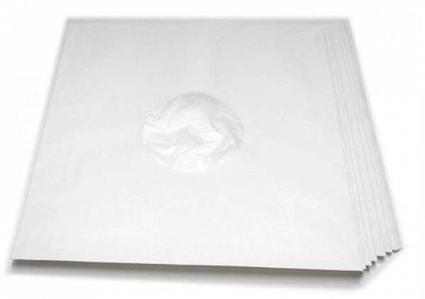 LP / Vinyl / Schallplatten-Innenhüllen Weiss Gefüttert (25 Stück)
