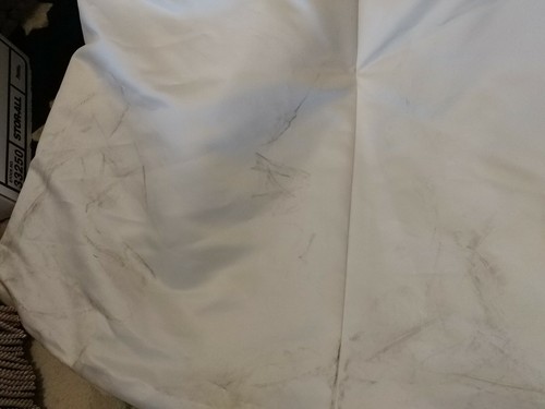 La Sposa Wedding Gown Eiran sz 8 off-white long satin & lace dress - Picture 7 of 11