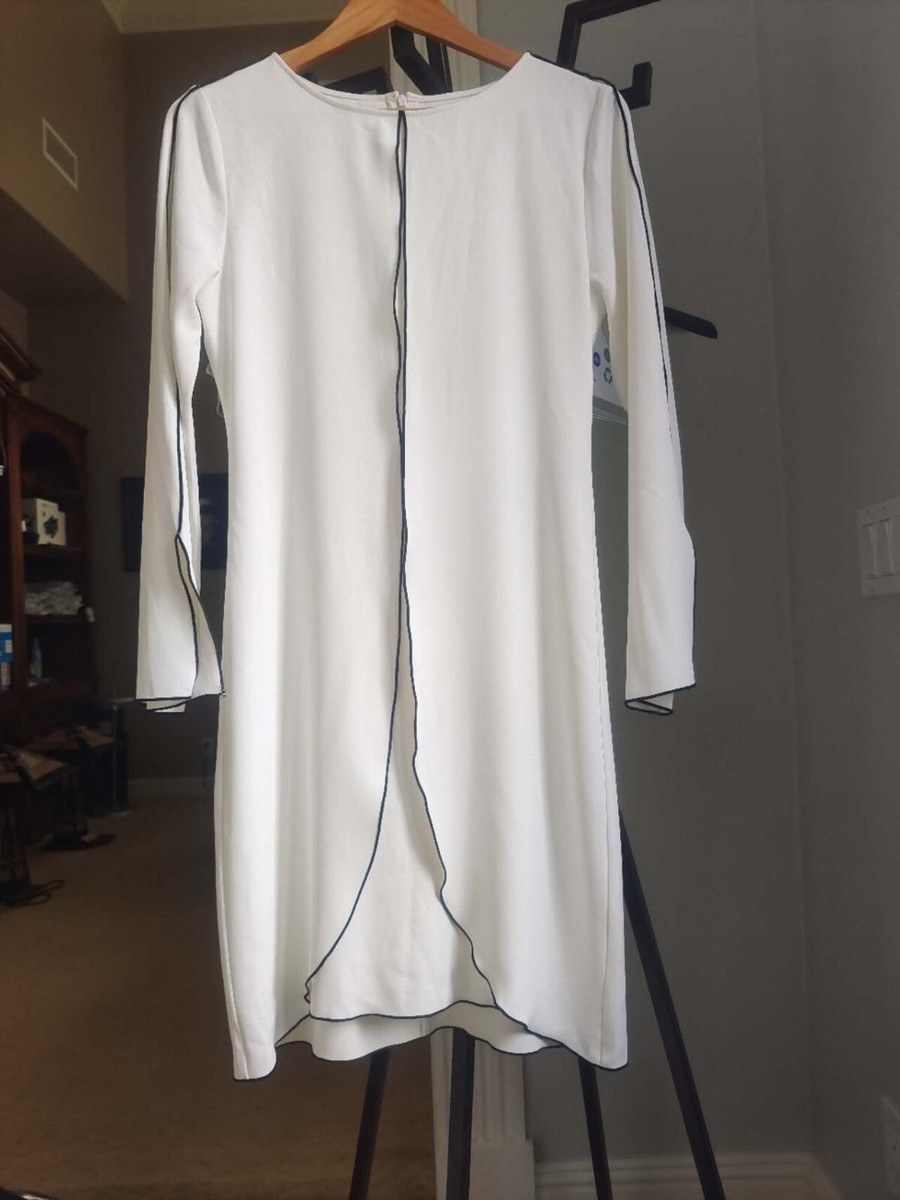 calvin klein white dress gold zipper Women's Shift W/Gold Hardware, Black, 2 at Amazon Women's Clothing store Center Zipper Can Be Worn Zipped Up For A Tailored Look Or Down For A Sexier Feel Calvin Klein Women's V-Neck Long-Sleeved