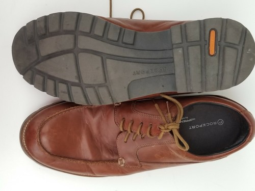 ROCKPORT adiPRENE by Adidas Men's Size 8 Brown Leather Casual Walking SHOES - Picture 2 of 6
