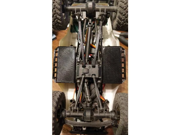 Axial SCX24 escala 1/24 estriberas escalón lateral deslizadores de roca con soportes de centavo Foto 3 de 3