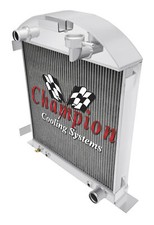 1928 1929 Ford Model A W Chevy Configuration 3 Row Champion Aluminum Radiator