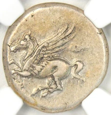 Corinthia Corinth AR Stater Pegasus Coin 300 BC - Certified NGC Choice XF (EF)