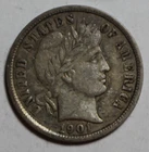 1901 Barber Dime — photo from another recent sale