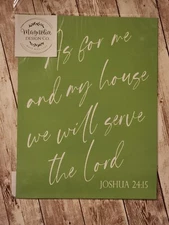 Magnolia Design Co Adhesive Reusable Silkscreen Stencil ✝️ As For Me ✝️