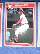 1985 FLEER MARIO SOTO CINCINNATI REDS CARD #552   EX  MLB