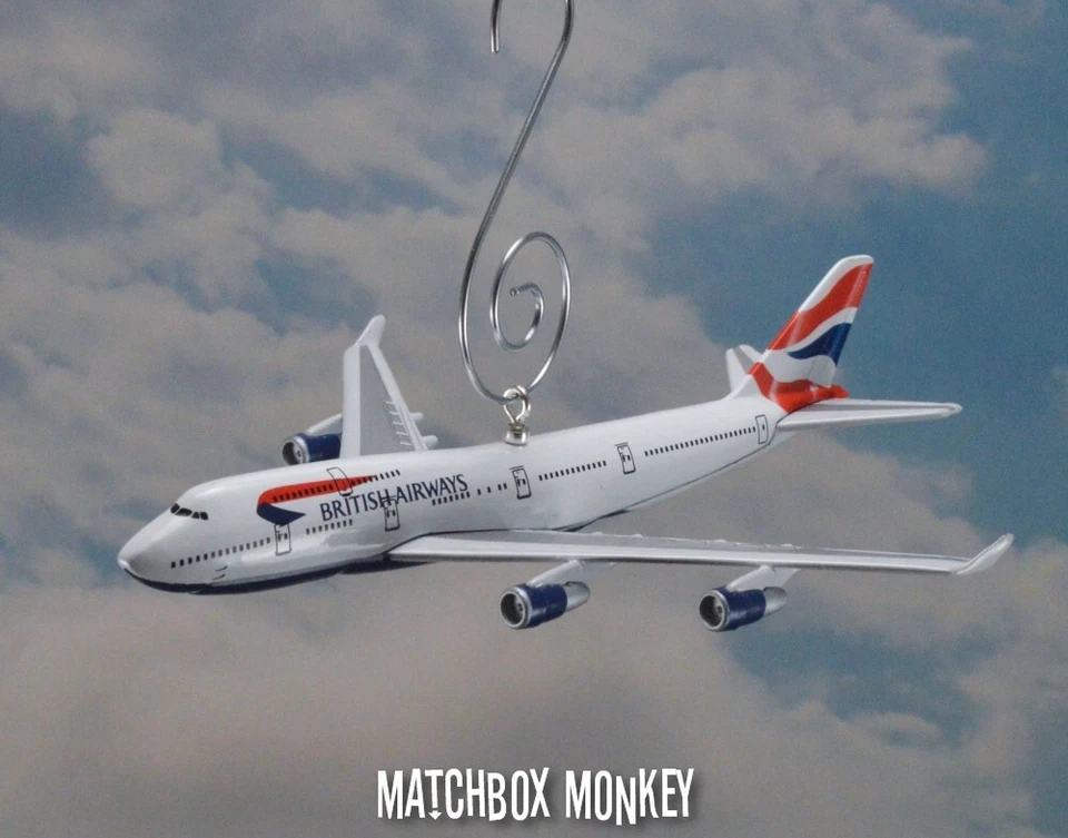 British Airways Boeing 747-400 Christmas Ornament Airplane Plane Jumbo Air Jet - Image 3 of 4