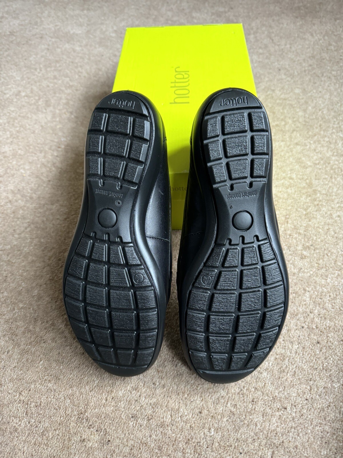 Hotter Ladies Shoes UK Size 6, Black Leather, Brand New eBay