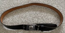 Vintage 1950s / 60s Boy Scout Official Leather Belt Buckle Badge
