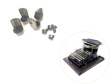 Four Feet for Yost No.1 Typewriter Antique Original Replacement Part Vtg thumbnail