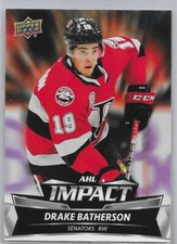 2019-20 Drake Batherson UD AHL Impact Insert # I-2
