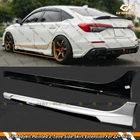 For 2022-26 Honda Civic GF Bodykit Pearl White Black 2 Tone Side Skirt Extension